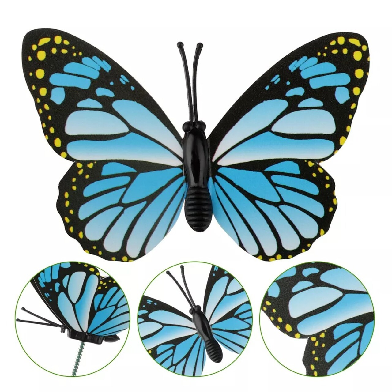 50PCS Butterfly Dragonfly Stakes Yard Planter Flower Pot Garden Decor Yard Art